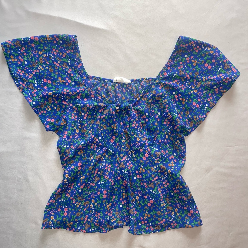 3/$20 Sienna Sky Floral Peplum Top